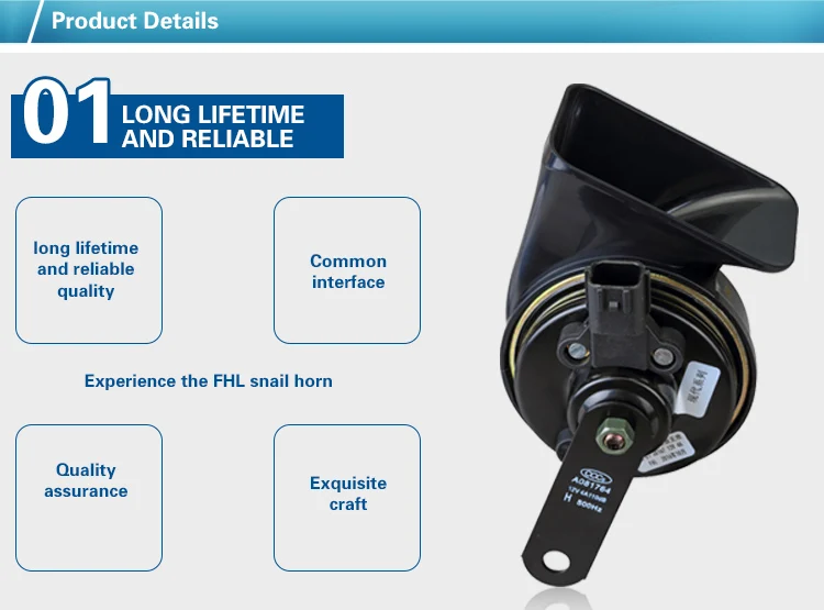 12v Car Horn Snail Horn High And Low Tone Car Horn Kits For Ford For