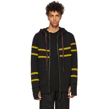 black and yellow striped hoodie