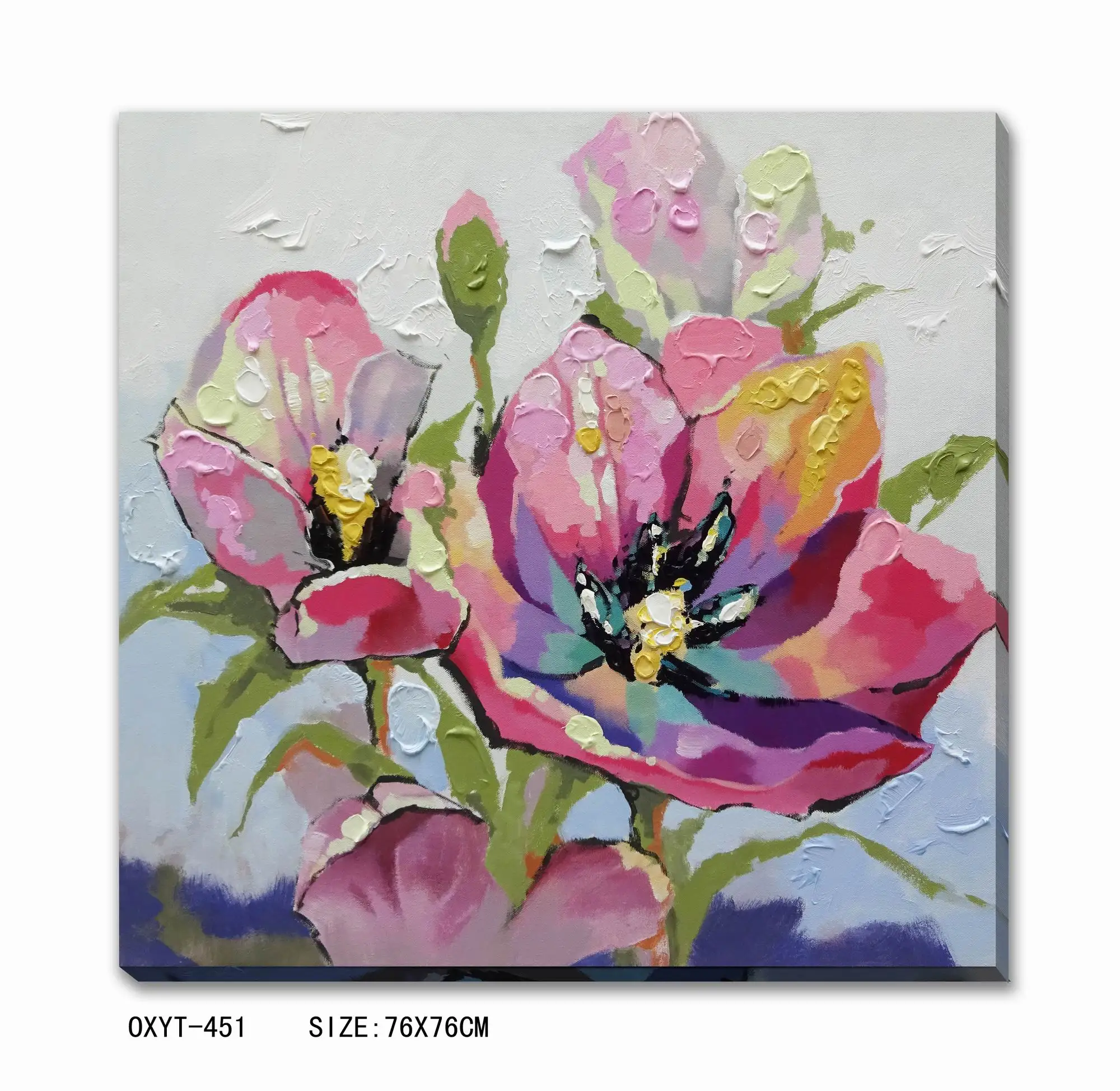 Modern Original Abstract Flower Canvas Wall Art Oil Painting Buy Abstract Art Oil Painting Oil Painting Flower Original Abstract Painting Product On Alibaba Com