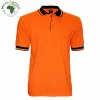 Best price for Mens fashion 100% Cotton T-Shirt orange with black coller