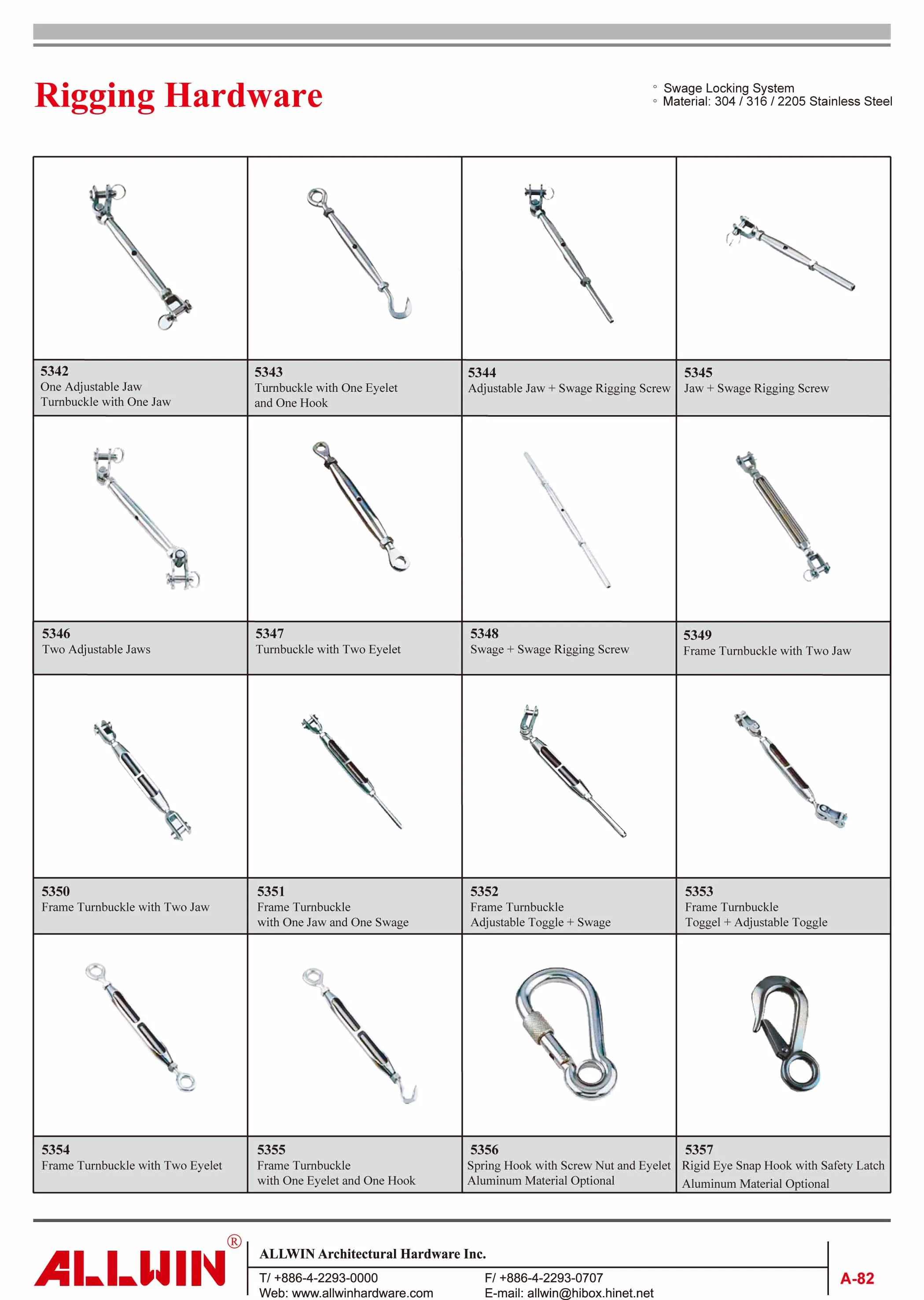 Wire Rope Cable Fitting Turnbuckle With Eyelet Hook