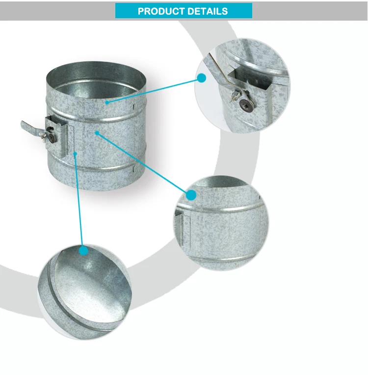 Hvac Round Manual Air Duct Volume Control Dampers Buy Round Damper
