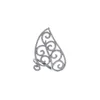 Pan Leaf Design Ring 925 Silver Diamond Pave Single Cut Jewelry