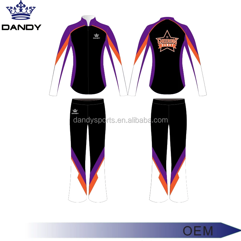 High Quality Custom Cheer Jacket Wholesale Warm Up Suits,Custom