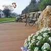 natural feeling bicolour crack-resistant coextrusion wpc decking, non slip laminate wood floor plank