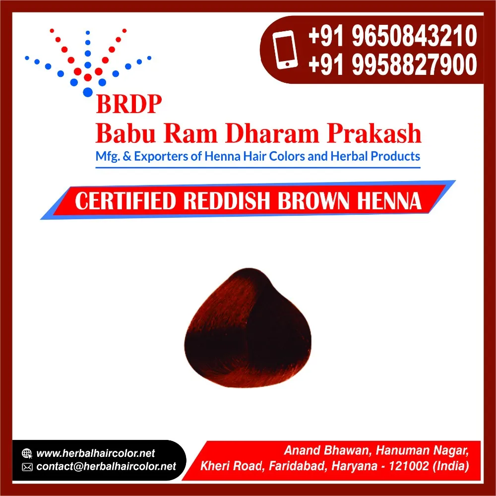 Halal Certified Reddish Henna Brown Hair Color Buy Halal Certified