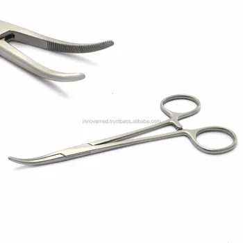 Surgical Artery Clamps Spencer Wells Curved 15cm Piercing Veterinary ...