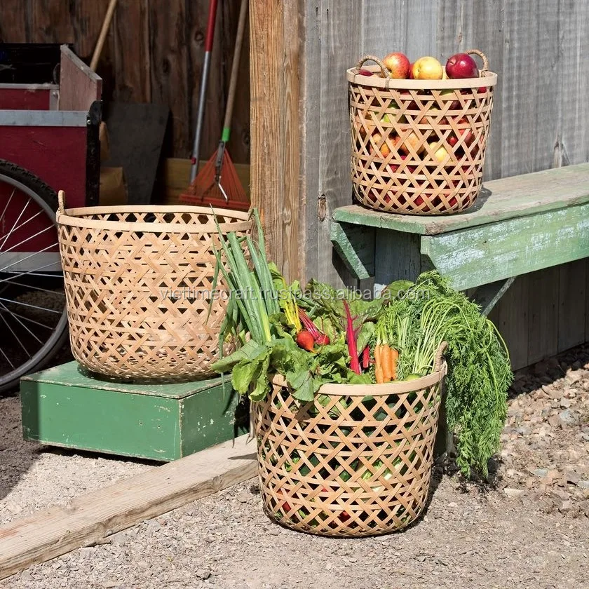 Ecofriendly Woven Bamboo Storage Baskets/ Bamboo Laundry Baskets Buy