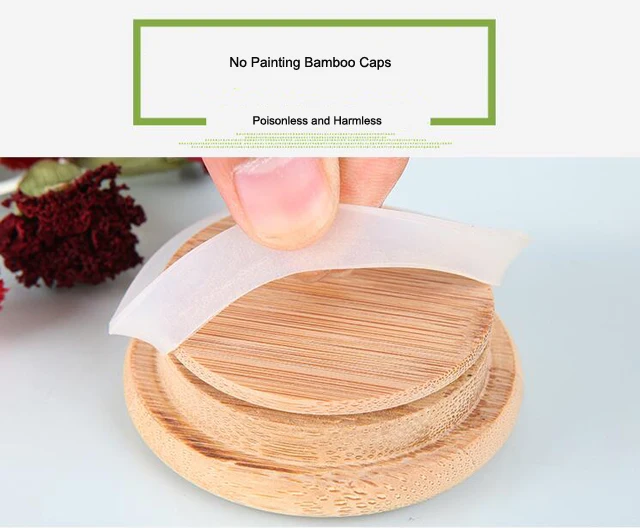 Cheap food container glass storage jars with wooden lids for sale.jpg