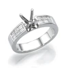 18K White Gold Solitaire Diamond Ring Total 0.48 Carat