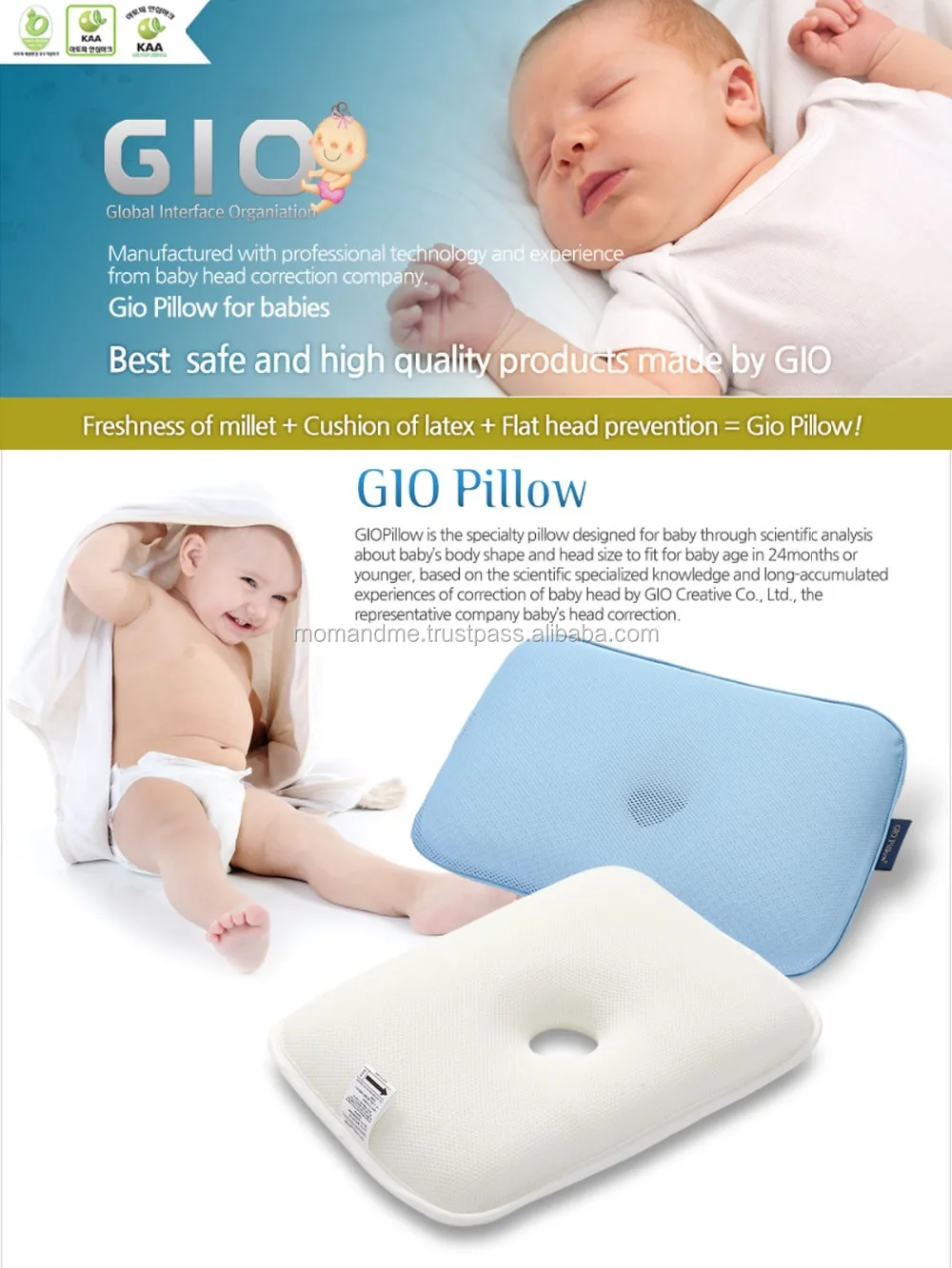 Gio Pillow Baby Flat Head S Size Newborn Baby Car Buy Baby