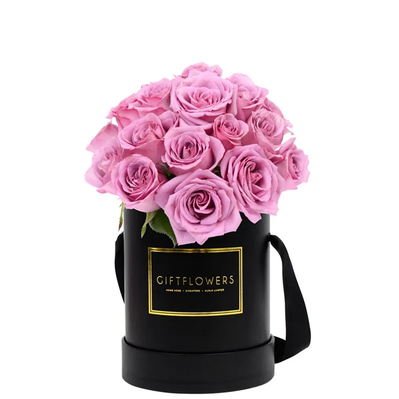 Factory Supply Cylinder Paper Round Flower Gift Boxes Wholesale Custom