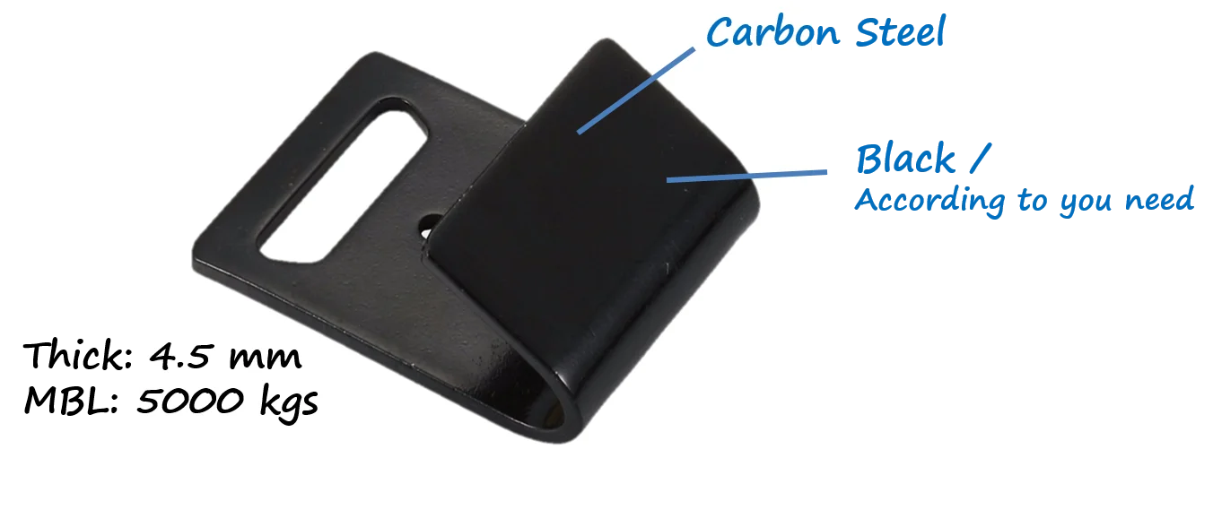 cargo security strap accessory metal flat hook