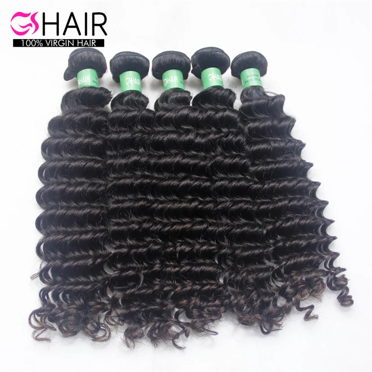 Grade 10a Human Blossom Bundles Virgin Hair Deep Curl Brazilian