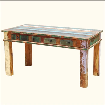 Old Wooden Dining Table With Four Drawer Modern Mango Wood Solid Antique Product On