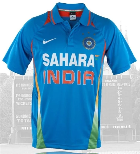 sahara indian cricket team jersey