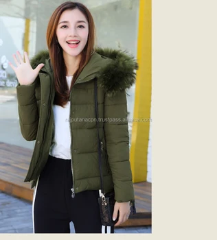 puffy bomber jacket with fur hood