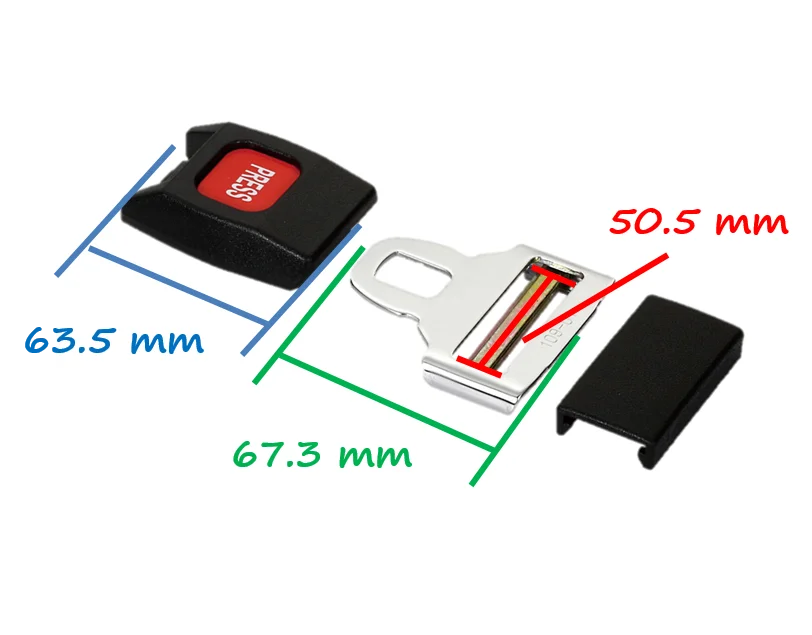 steel accessory car seat belt buckle with Taiwan