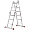 High strength multipurpose folding step aluminium professional rung ladder with standing platform NV 333