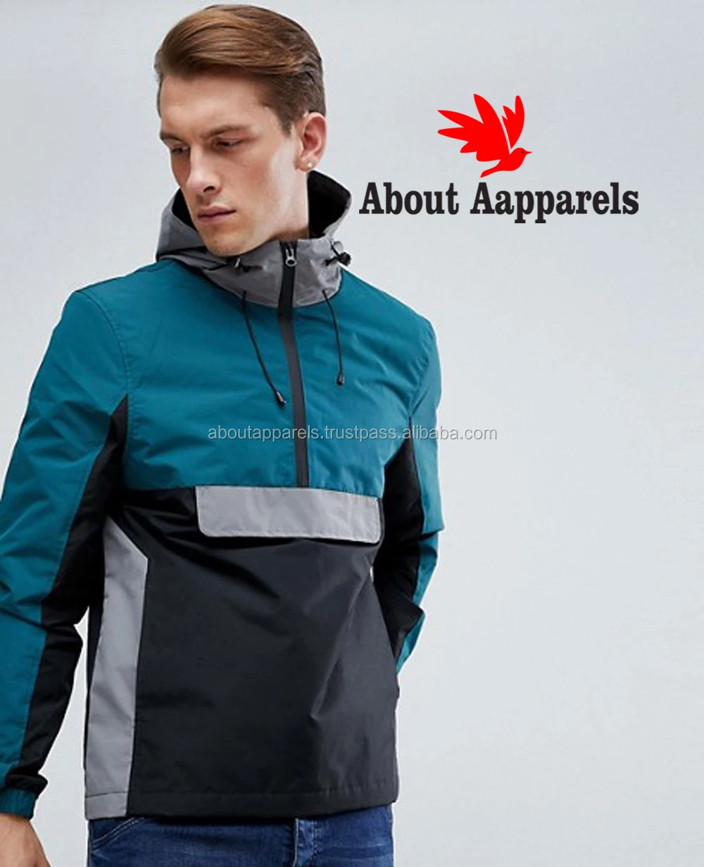 Overhead Windbreaker Jacket In Reflective With Navy Panel Exclusive To  About Apparels Wholesale Manufacturer & Exporters Textile & Fashion Leather  Clothing Goods with we have provide customization Brand your own