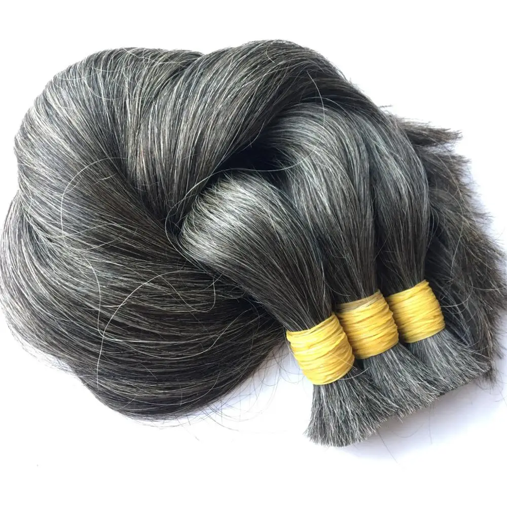 Raw Unprocessed Hair Non Process Virgin Remy Hair Grey Human Hair
