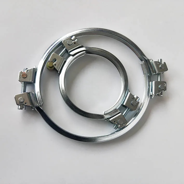 Materials Handling System 200mm Heavy Duty Duct Clamp Galvanized Quick