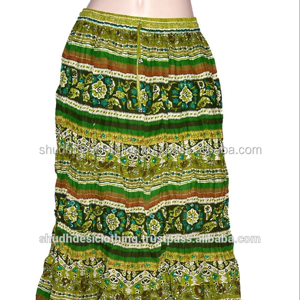 floral design long skirts
