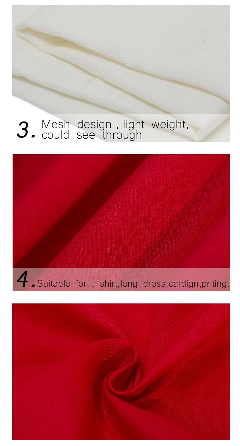 Super Quality Natural Fiber 100 French Pure Linen Fabric For Clothing