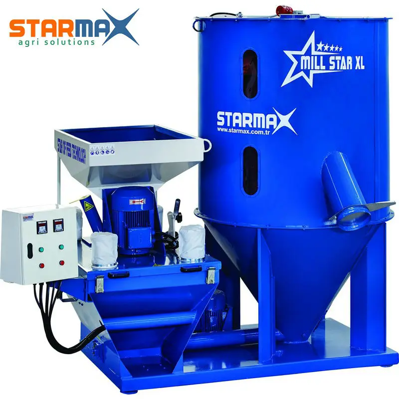 Millstarxl High Quality Feed Mixer Grinder / Hammer Mill & Mixer