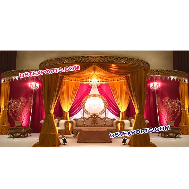 Indian Wedding Drapes Mandap Different Style Wedding Mandap