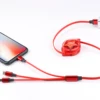 [new product ideas 2019]Retractable Multiple Fast Charging Cable, Multi Charger Cord 3.3ft/1m 3 in 1 USB Charge Cord for phone