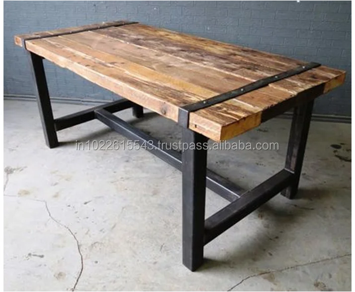 Trestle Leg Industrial Dining Table Buy Modern Dining Tables