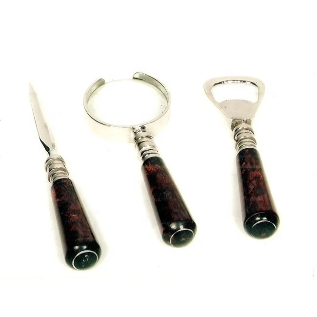 Decorative Magnifying Glass Set / Magnification Glasses Metal Art And