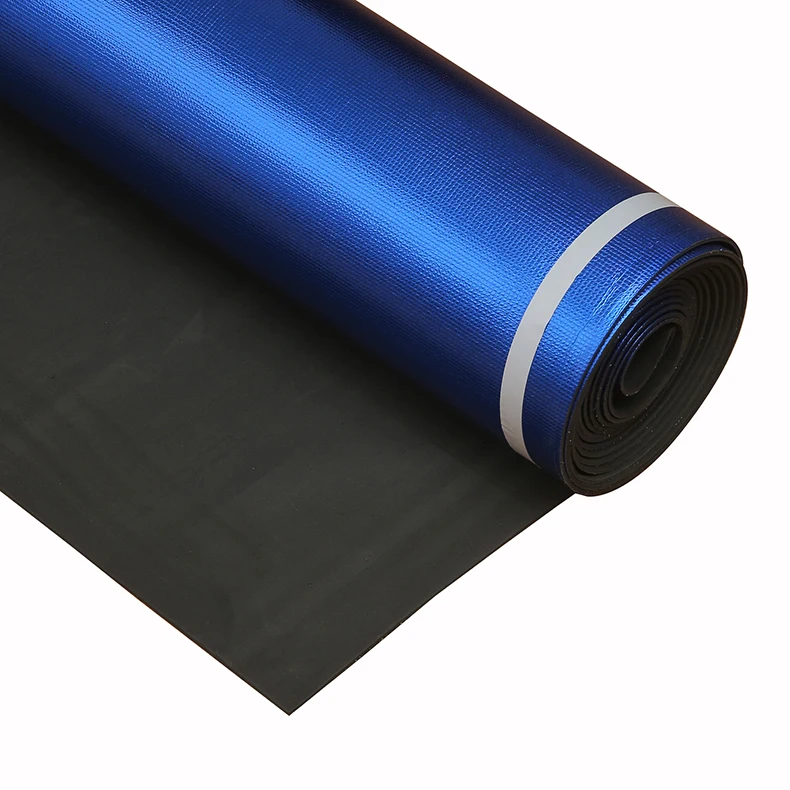 Top Quality Decouple Eva Laminate Floor Underlayment With Blue Aluminum
