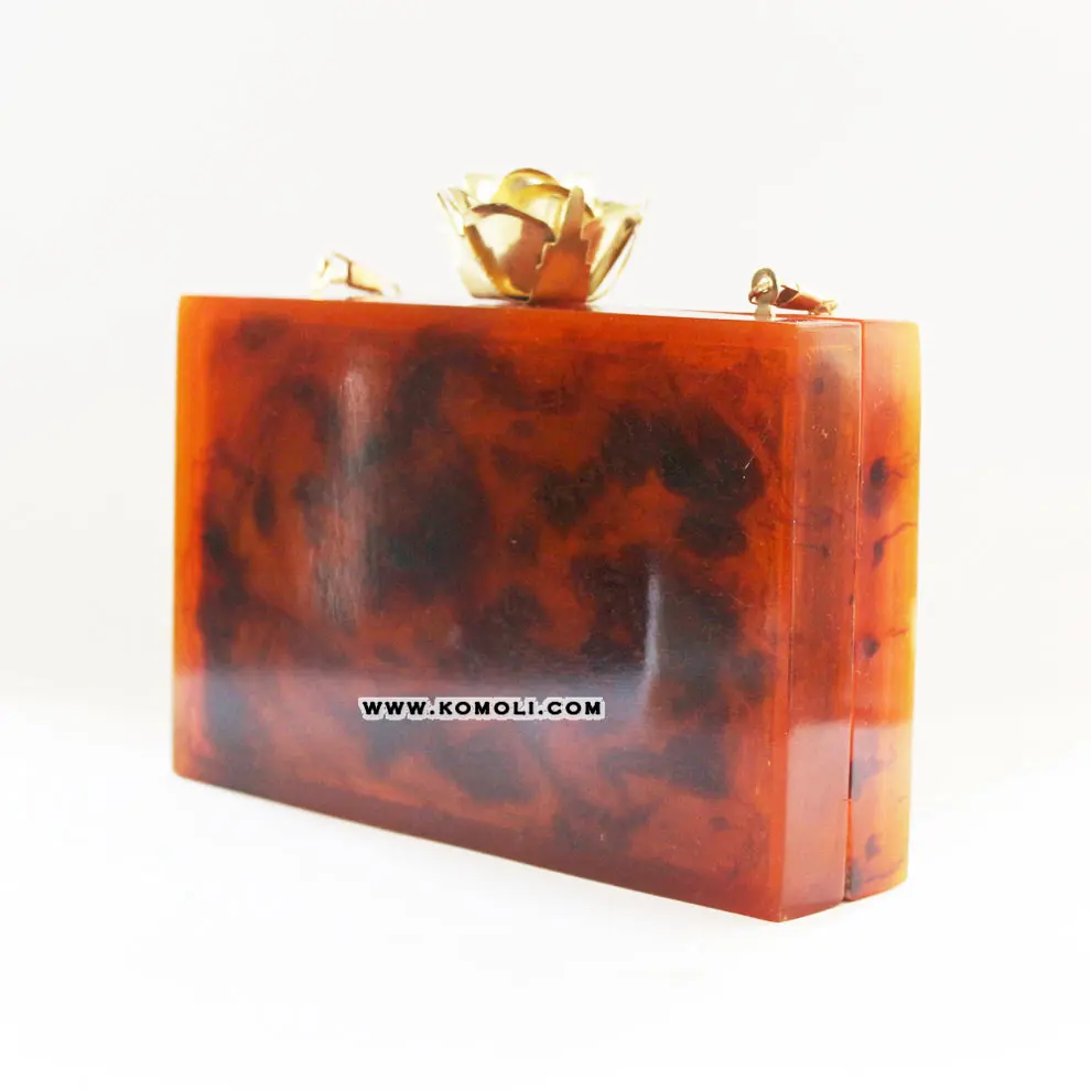 tortoiseshell clutch bag