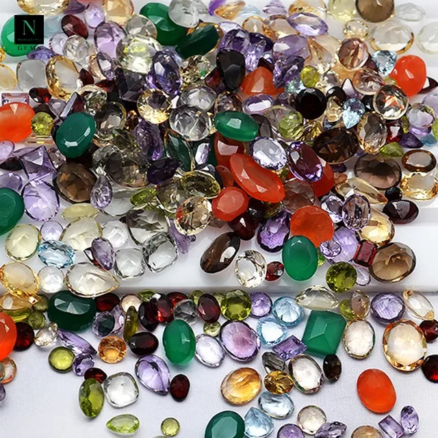 100 Natural Mix Gems Faceted Mixed Shapes Genuine Loose Gemstone Buy