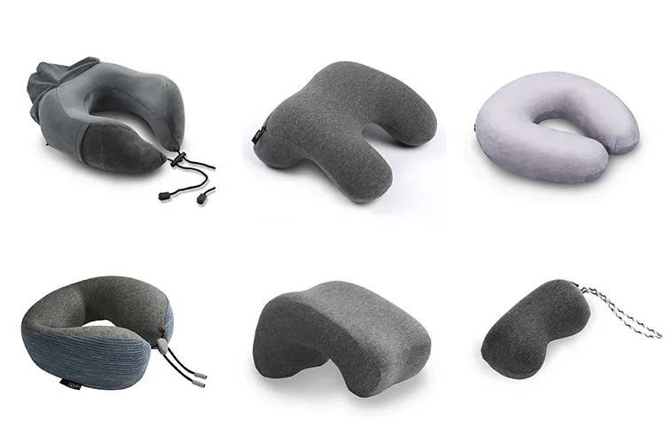 Portable Travel Pillow Custom Logo Memory Form Cooling Silicone Travel