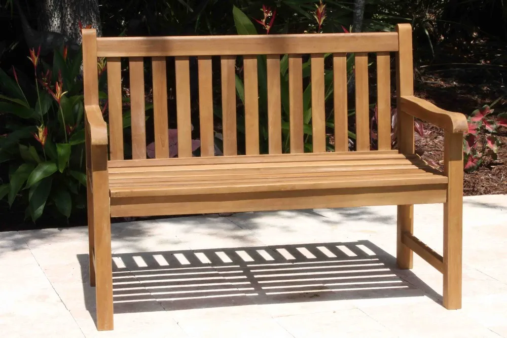 henley corner love seat hardwood garden bench 1/2 price