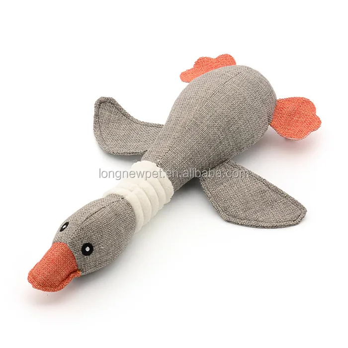 stuffed goose dog toy