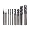 Hss 4 flutes Square end mills tungsten carbide milling cutter/end mill set