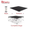 Collapsible Portable Platform Riser with Stair for Modular Stage Systems TourGo