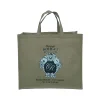 Jute Handle With 2 Color Print Two Side PP Laminated Jute Tote Bag