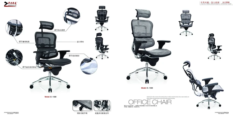 High Quality Ergonomic Full Mesh Chair With Headrest