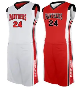 Wholesale Youth & Adult Size Reversible Sublimation Custom Basketball Uniform at Factory price Wholesale Youth & Adult Size Reversible Sublimation Custom Basketball Uniform at Factory price