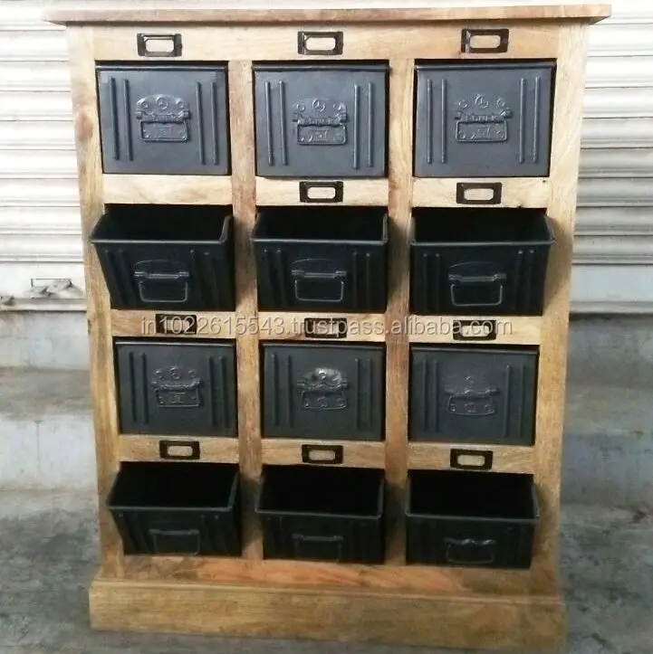 Industrial Mango Wood Furniture Filling Cabinet Buy Cheap Wood