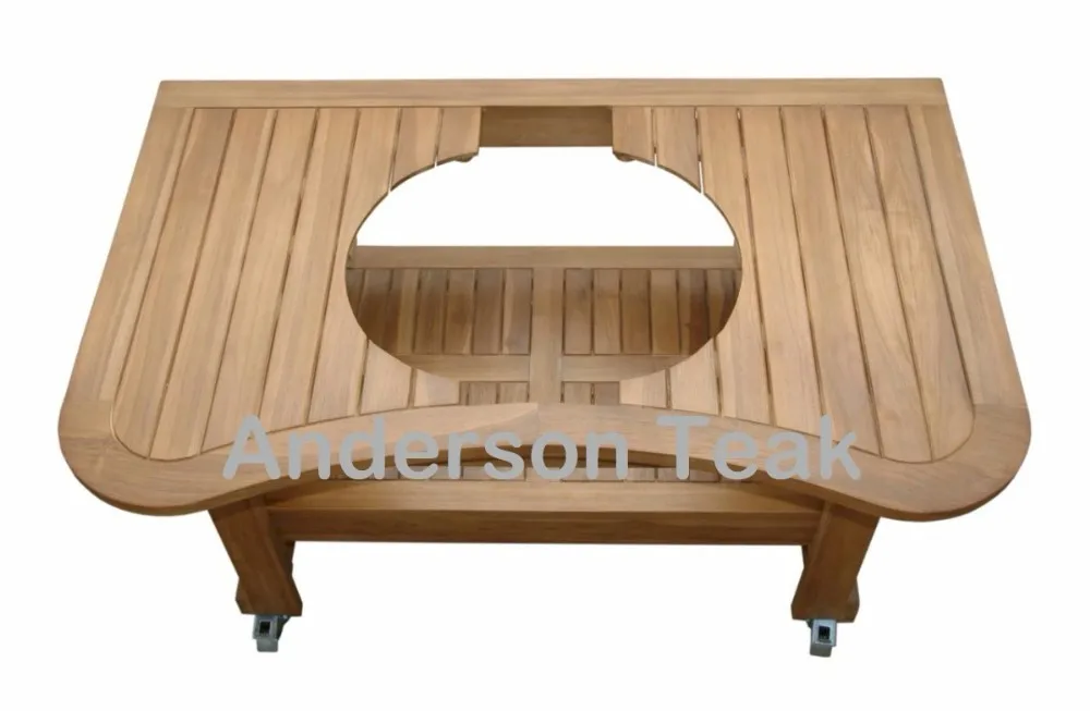 Teak Bbq Serving Trolley Table Teak Bbq Serving Trolley