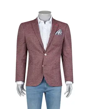 burgundy blazer men