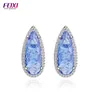Luxury Brazilian Women's Jewelry Boutique with Colorful Stone Bathing Silver