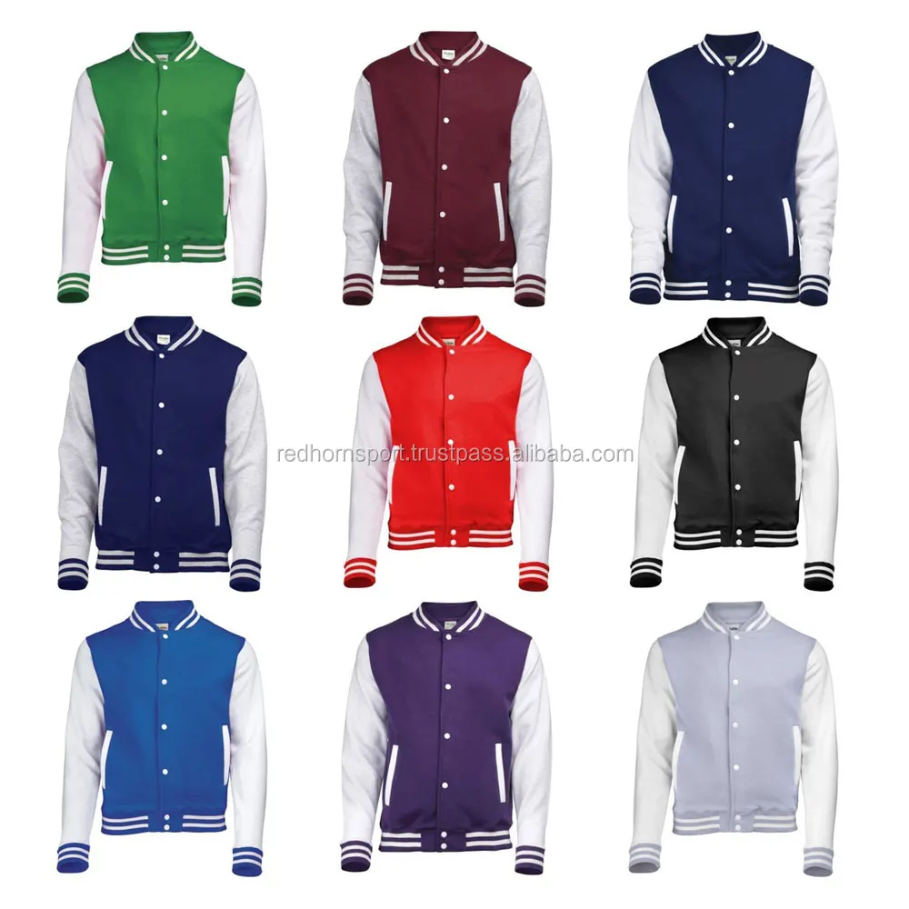 High Quality Custom Varsity Jacket Bulk Windbreaker Blank College Track