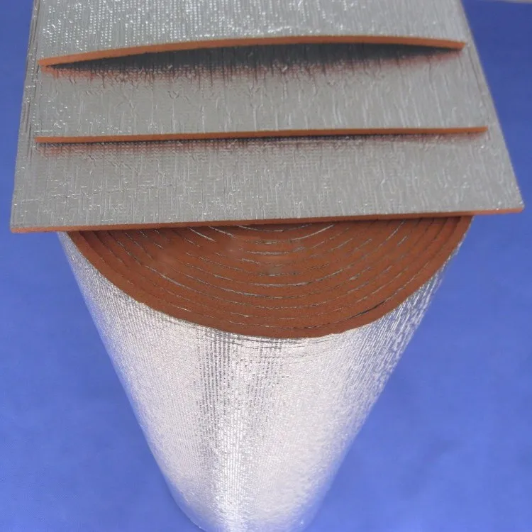 热卖隔热材料柔性压花铝箔支持 xpe 泡沫绝缘